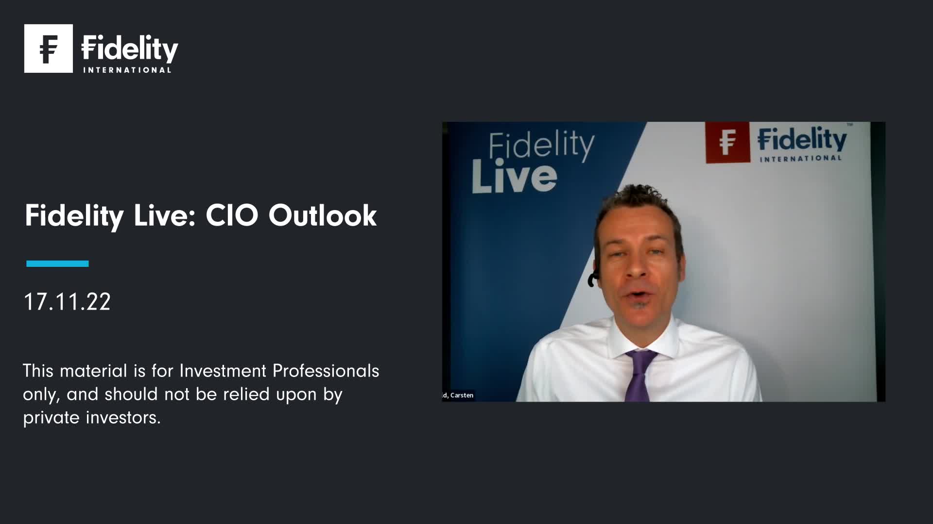 Fidelity Live CIO Outlook 17.11.22